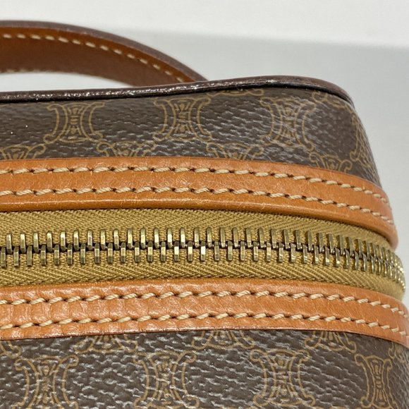 Celine Vanity Bag Macadam Brown Women's - Picture 8 of 9